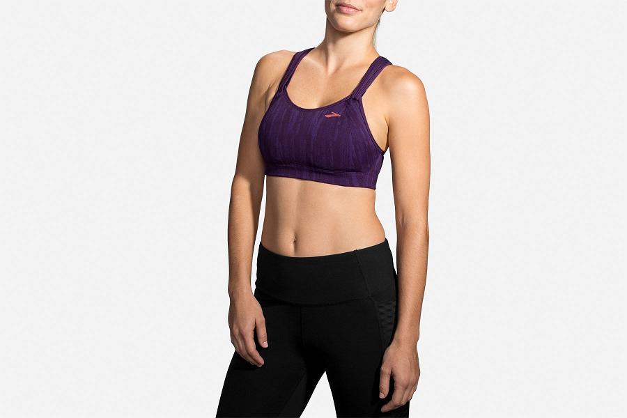 Brooks Rebound Racer Women Athletic Wear & Running Bra Purple YKD045926